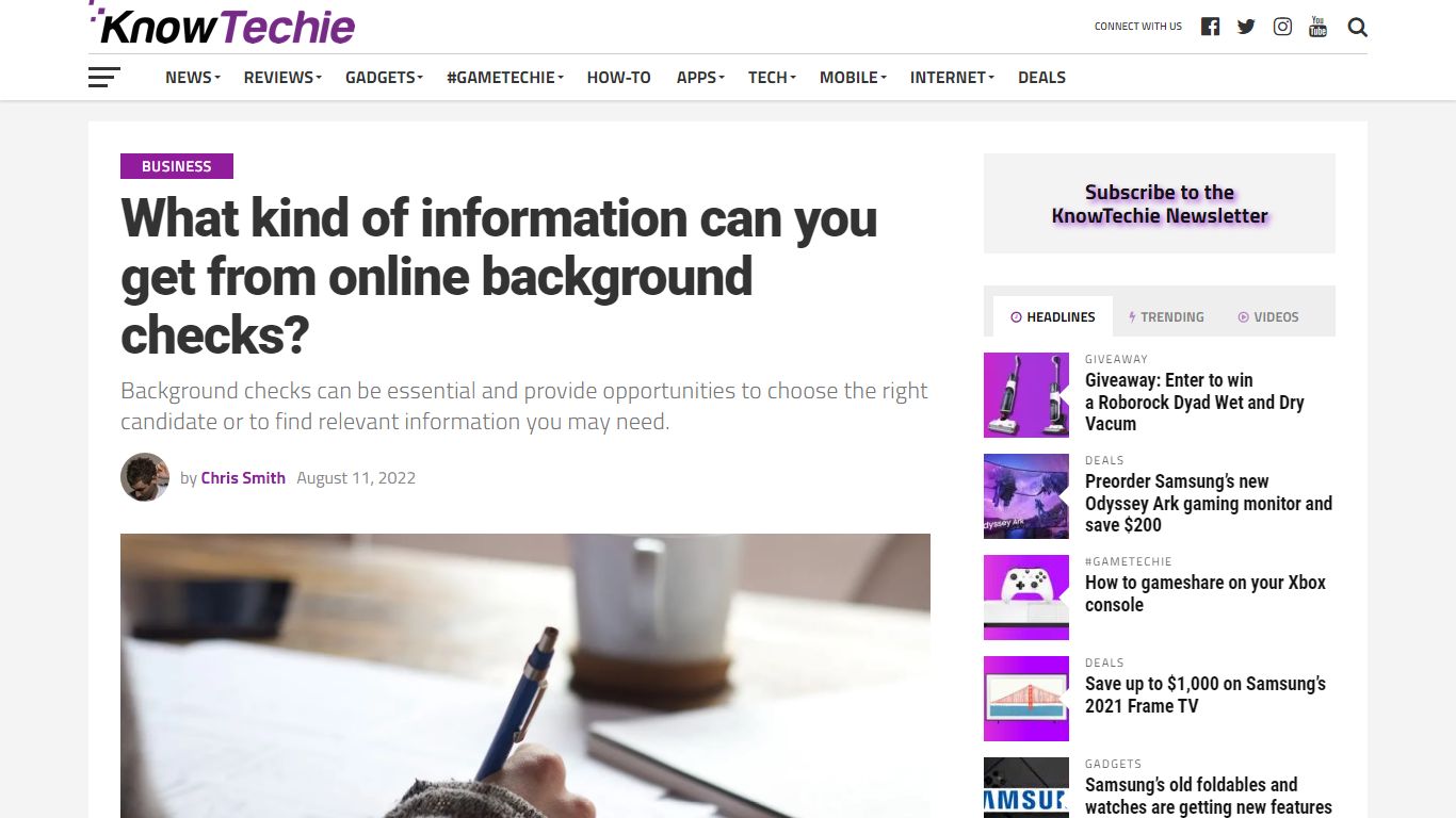 What information can you get from online background checks?